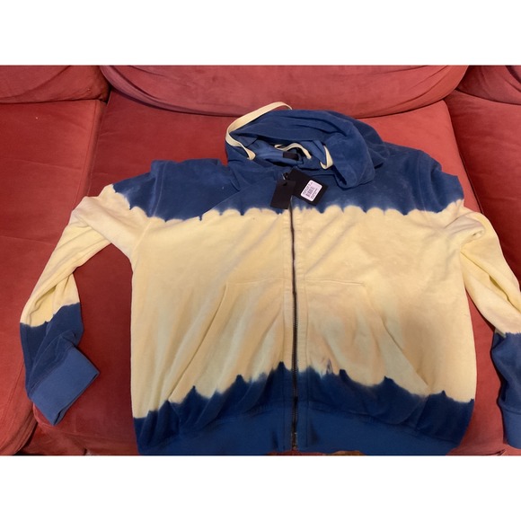 ATM Anthony Thomas Melillo Other - ATM Anthony Thomas Melillo Lemon Chambray Dip Dye French Terry Zip Hoodie M